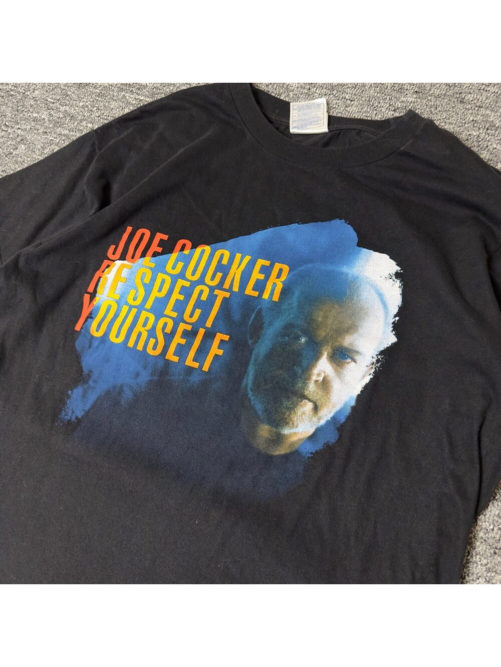 Vintage 2003 Joe Cocker Respect Yourself Tee Large Black